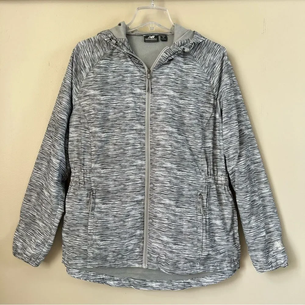New Balance Space-Dye Hooded Full-Zip Performance Jacket Size XL - Picture 2 of 16